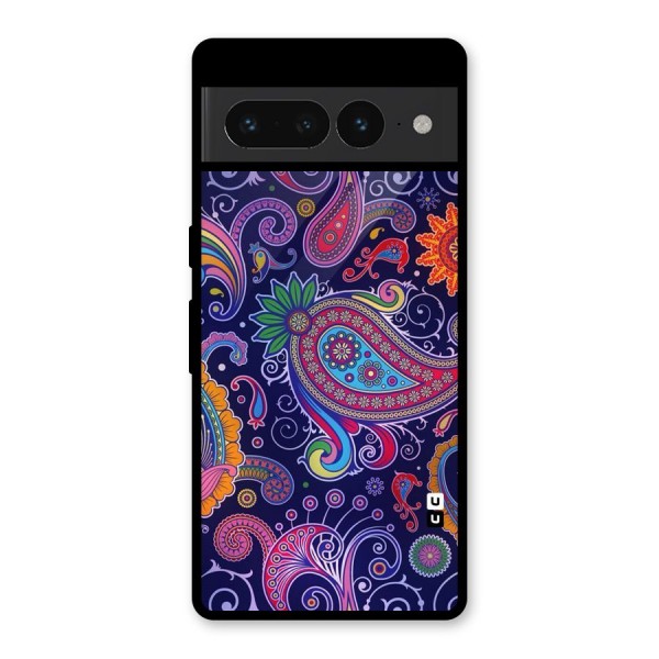 Mehendi Pattern Glass Back Case for Google Pixel 7 Pro