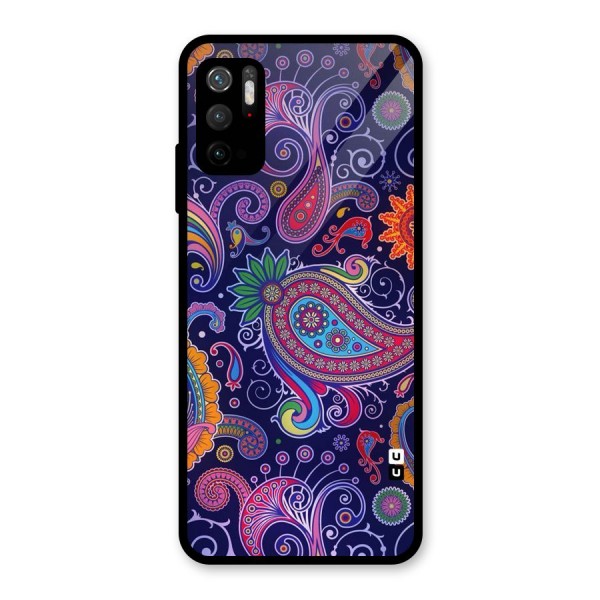 Mehendi Pattern Glass Back Case for Poco M3 Pro 5G