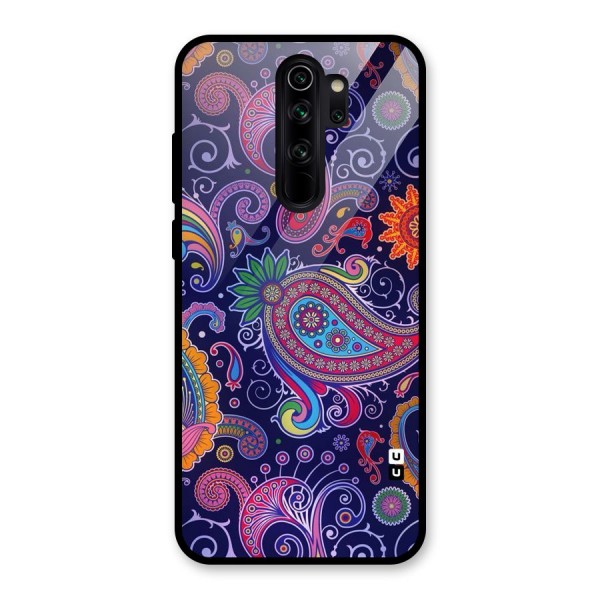 Mehendi Pattern Glass Back Case for Redmi Note 8 Pro