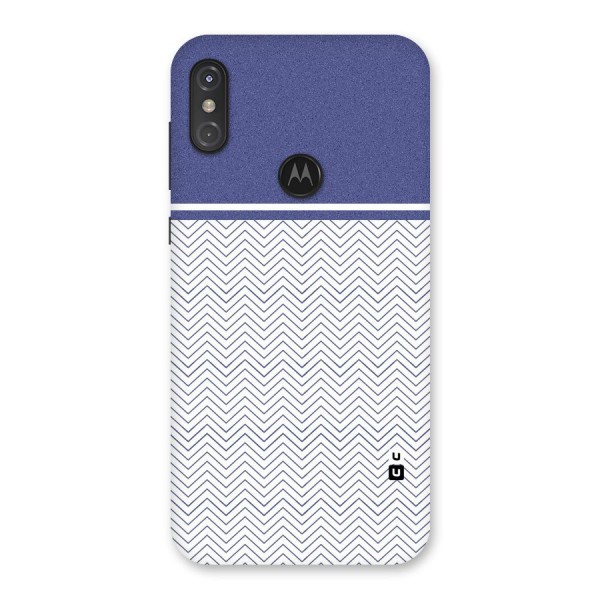 Melange Striped Pattern Back Case for Motorola One Power