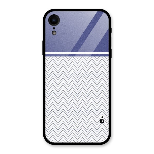 Melange Striped Pattern Glass Back Case for XR