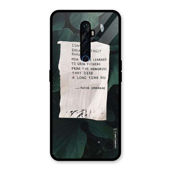 Memories Glass Back Case for Oppo Reno2 Z