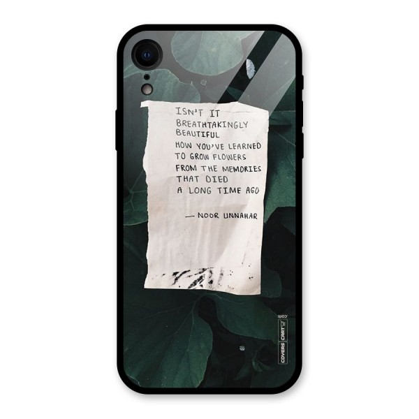 Memories Glass Back Case for XR