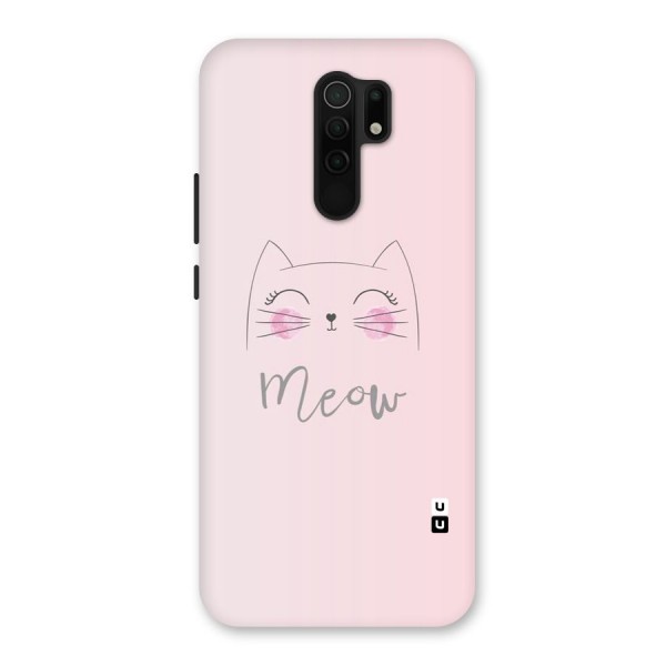 Meow Pink Back Case for Redmi 9 Prime