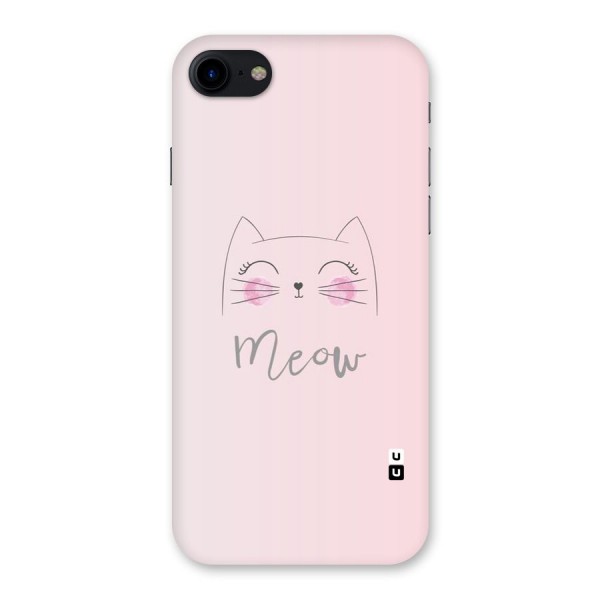 Meow Pink Back Case for iPhone SE 2020