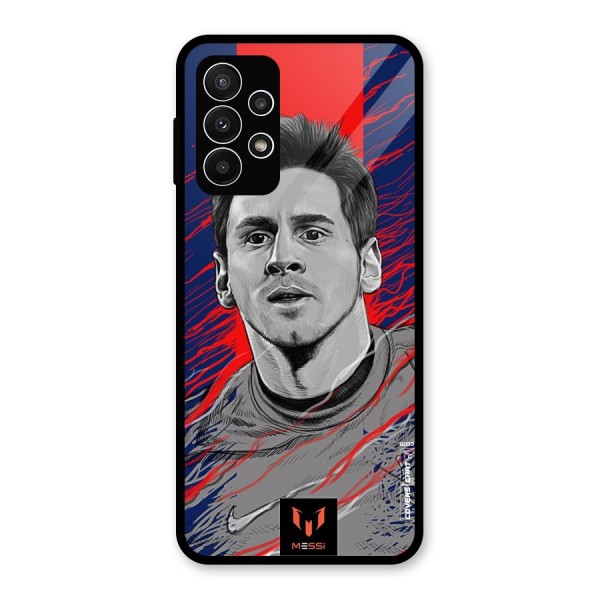 Messi For FCB Glass Back Case for Galaxy A23