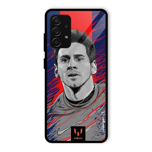 Messi For FCB Glass Back Case for Galaxy A53 5G