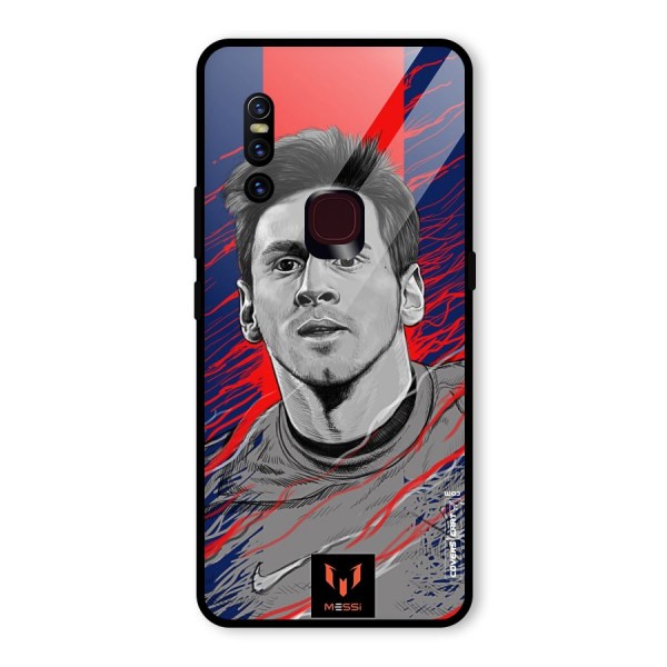 Messi For FCB Glass Back Case for Vivo V15