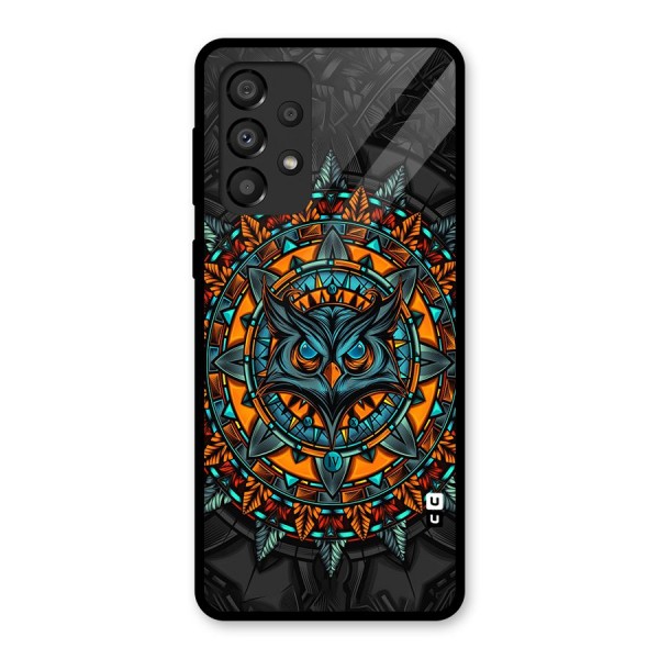 Mighty Owl Artwork Glass Back Case for Galaxy A33 5G