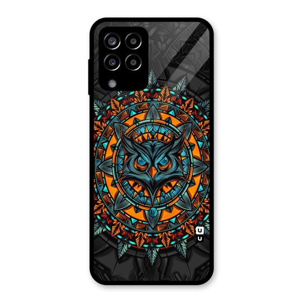 Mighty Owl Artwork Glass Back Case for Galaxy M33