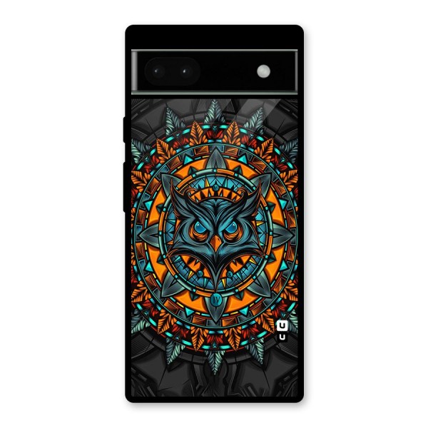Mighty Owl Artwork Glass Back Case for Google Pixel 6a