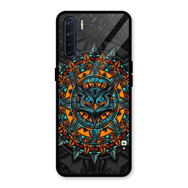 Mighty Owl Artwork Glass Back Case for Oppo F15