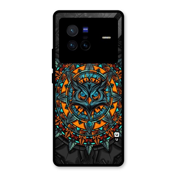 Mighty Owl Artwork Glass Back Case for Vivo X80