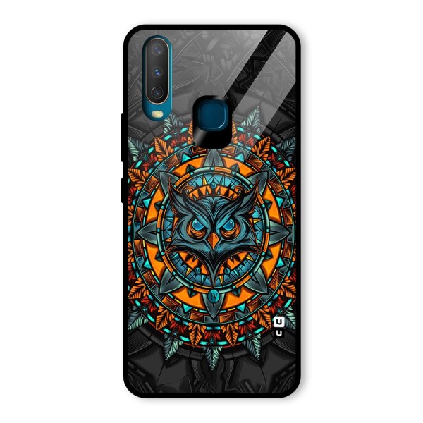 Mighty Owl Artwork Glass Back Case for Vivo Y12