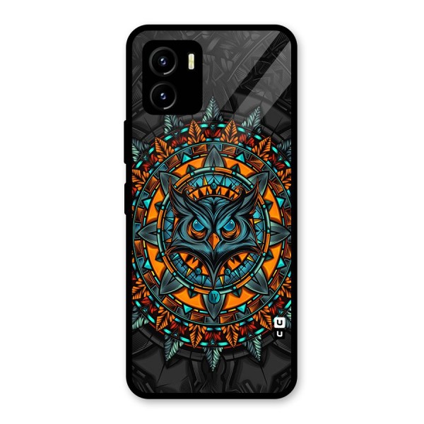 Mighty Owl Artwork Glass Back Case for Vivo Y15s