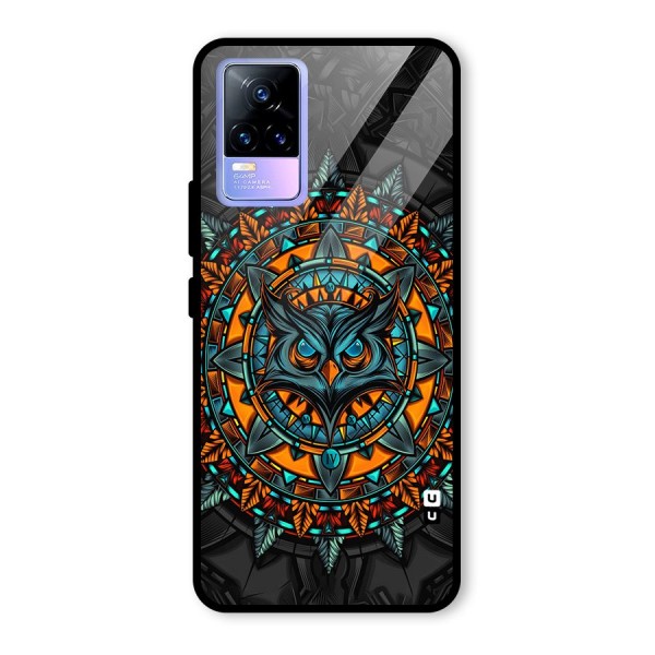 Mighty Owl Artwork Glass Back Case for Vivo Y73