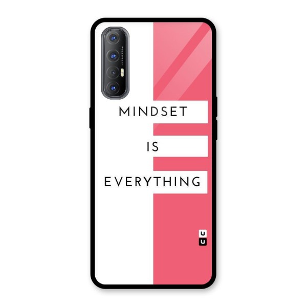 Mindset is Everything Glass Back Case for Oppo Reno3 Pro