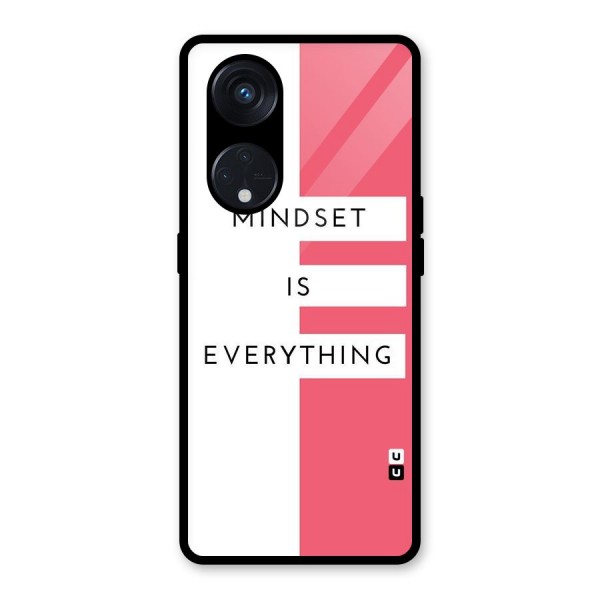 Mindset is Everything Glass Back Case for Reno8 T 5G