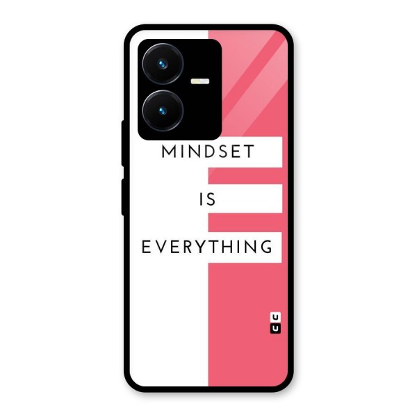 Mindset is Everything Glass Back Case for Vivo Y22