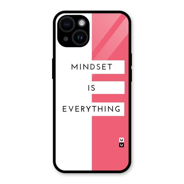 Mindset is Everything Glass Back Case for iPhone 14