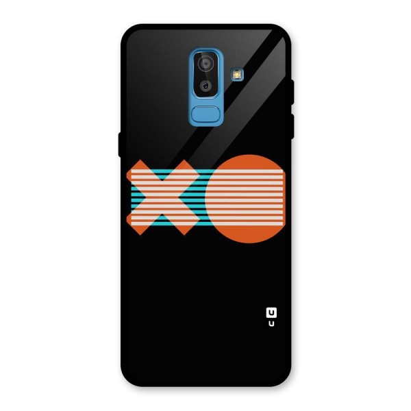 Minimal Art Glass Back Case for Galaxy J8