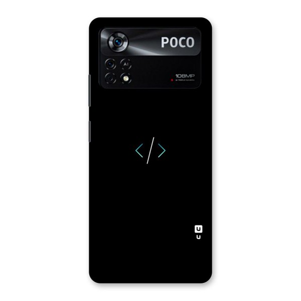 Minimal Dark Coding Back Case for Poco X4 Pro 5G