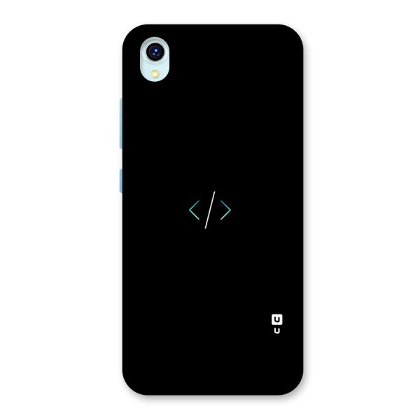 Minimal Dark Coding Back Case for Vivo Y1s