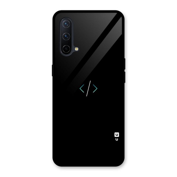 Minimal Dark Coding Glass Back Case for OnePlus Nord CE 5G