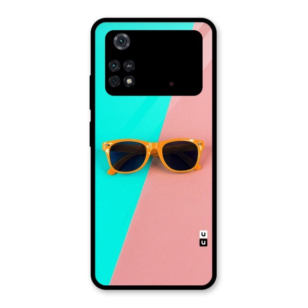 Minimal Glasses Glass Back Case for Poco M4 Pro 4G