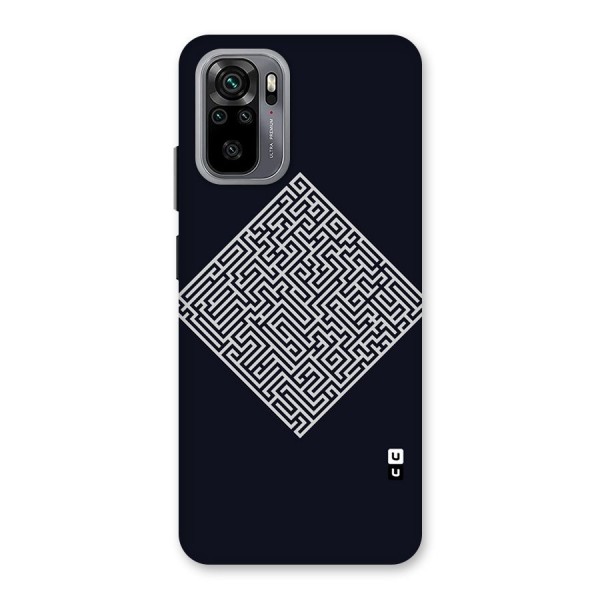 Minimal Maze Pattern Back Case for Redmi Note 10