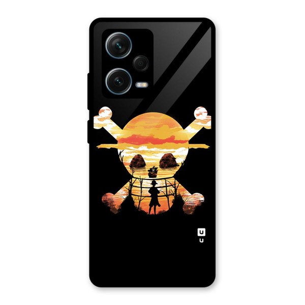 Minimal One Piece Glass Back Case for Redmi Note 12 Pro Plus 5G