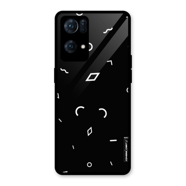 Minimal Shapes Glass Back Case for Oppo Reno7 Pro 5G