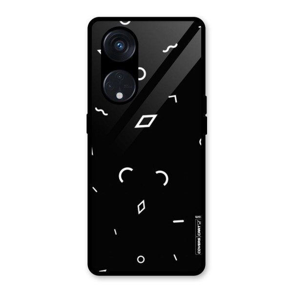 Minimal Shapes Glass Back Case for Reno8 T 5G