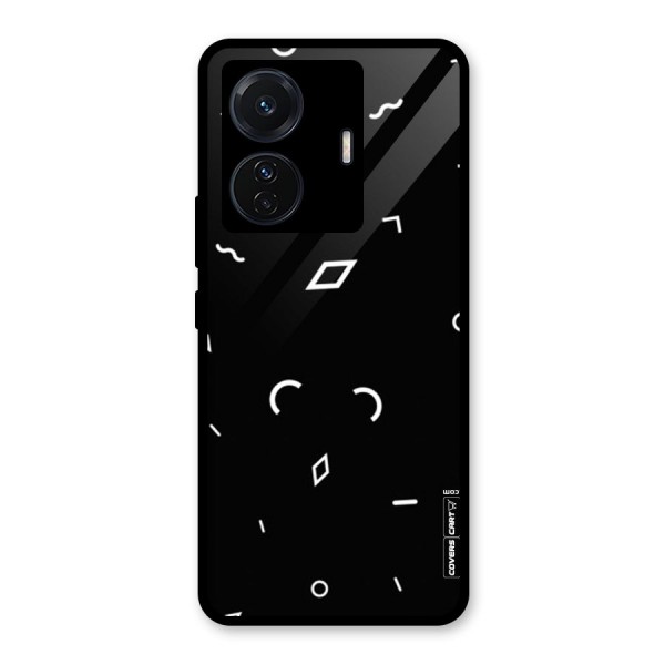 Minimal Shapes Glass Back Case for Vivo T1 Pro