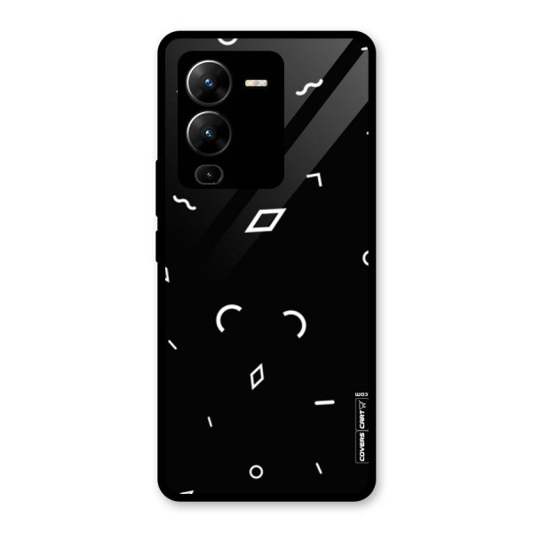 Minimal Shapes Glass Back Case for Vivo V25 Pro