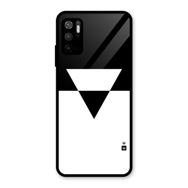 Minimal Triangle Glass Back Case for Poco M3 Pro 5G