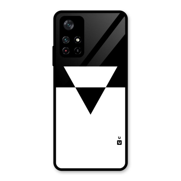 Minimal Triangle Glass Back Case for Poco M4 Pro 5G