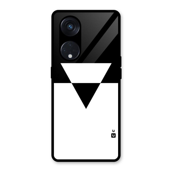 Minimal Triangle Glass Back Case for Reno8 T 5G