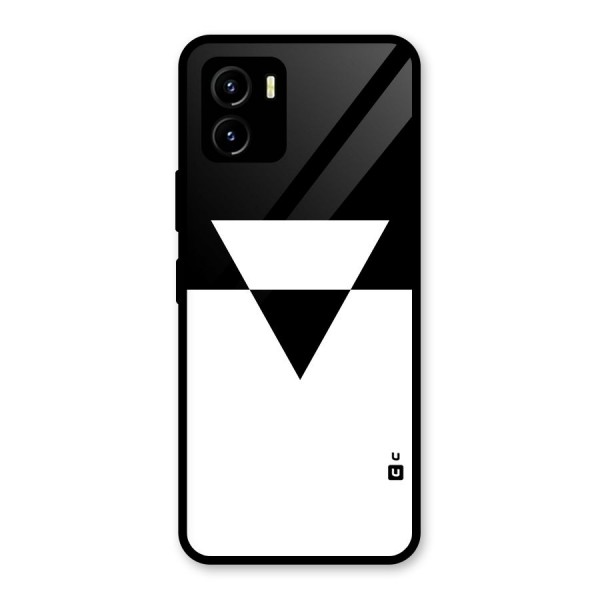 Minimal Triangle Glass Back Case for Vivo Y15s