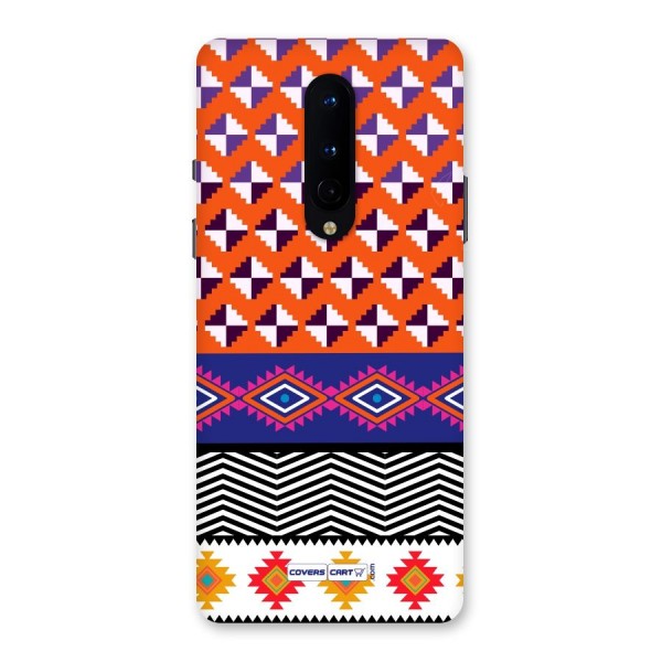 Mixed Pattern Aztec Back Case for OnePlus 8