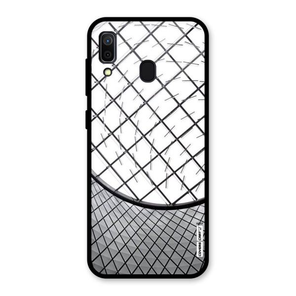 Modern Abstract Pattern Glass Back Case for Galaxy A30