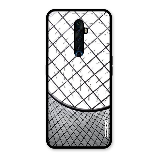 Modern Abstract Pattern Glass Back Case for Oppo Reno2 Z