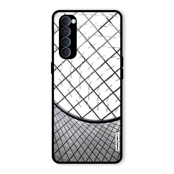 Modern Abstract Pattern Glass Back Case for Oppo Reno4 Pro