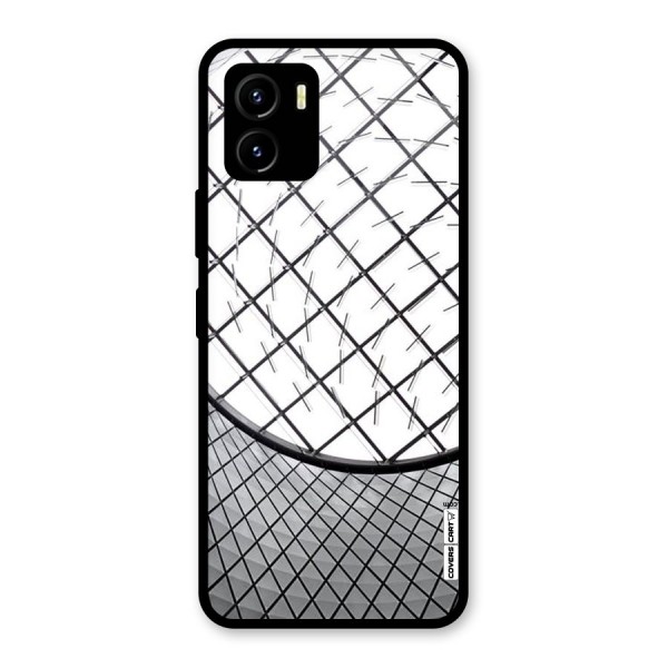 Modern Abstract Pattern Glass Back Case for Vivo Y15s