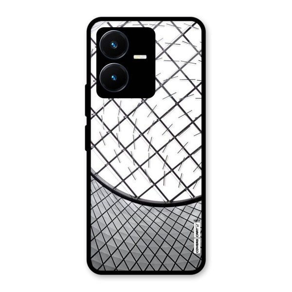 Modern Abstract Pattern Glass Back Case for Vivo Y22