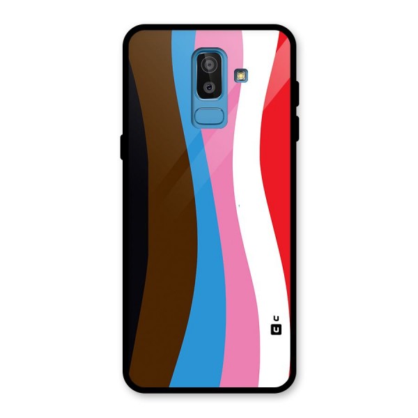 Modern Curves Glass Back Case for Galaxy J8