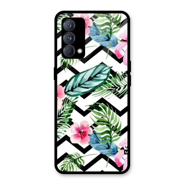 Modern Flowers Glass Back Case for Realme GT Master Edition