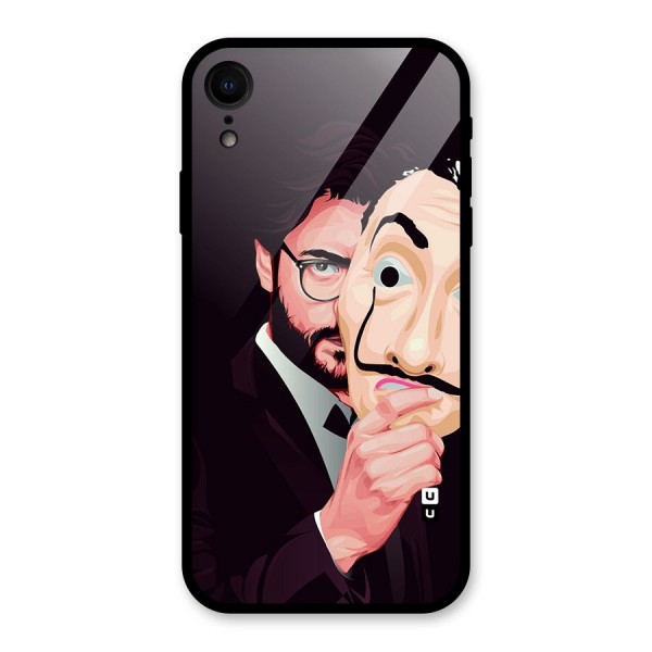 Money Heist Professor Art Glass Back Case for XR