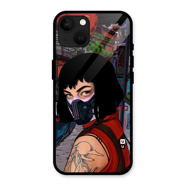 Money Heist Tokyo Mask Glass Back Case for iPhone 13