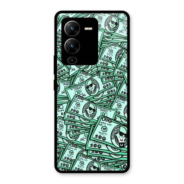 Money Swag Glass Back Case for Vivo V25 Pro